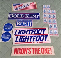 Vintage Bumper Stickers - Political
