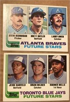 2 1981 Rookie Cards - Blue Jays & Braves