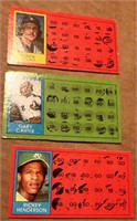 3 1981 Topps Scratch Off Hall Of Famers