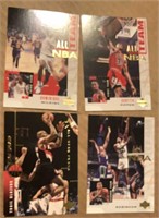 4 NBA Hall Of Famers - Upper Deck