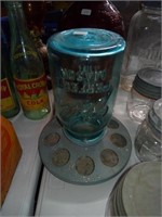 zinc chicken waterer / qt. ball jar