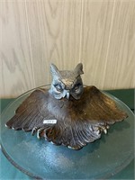 Rare Judd Foundry Figural Owl Inkwell-missing well