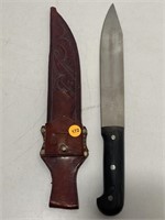 Vtg Corneta Imacasa 15in Knife w/ Sheath