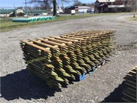 (16) NEW TREATED 8'X42" PINE FENCING BOARDS