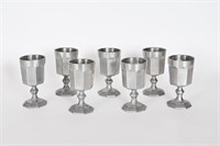 Vintage International Craftmetal Pewter Goblets