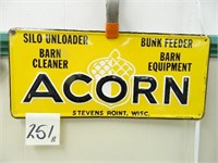 Acorn Barn Equpiment Metal Sign (8x18)