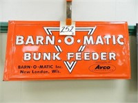 Barn-O-Matic Bunk Feeder Metal Sign (23x11)