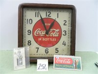 1950's Coca-Cola Selecto Clock (Does Not Work)