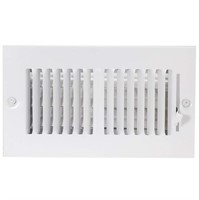 EZ-FLO 8 x 4 Inch (Duct Opening) White Air Vent Co