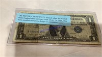 Silver certificates, 1957, $1.00