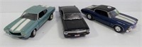 (3) Die cast cars that include 1966 Nova, 1972