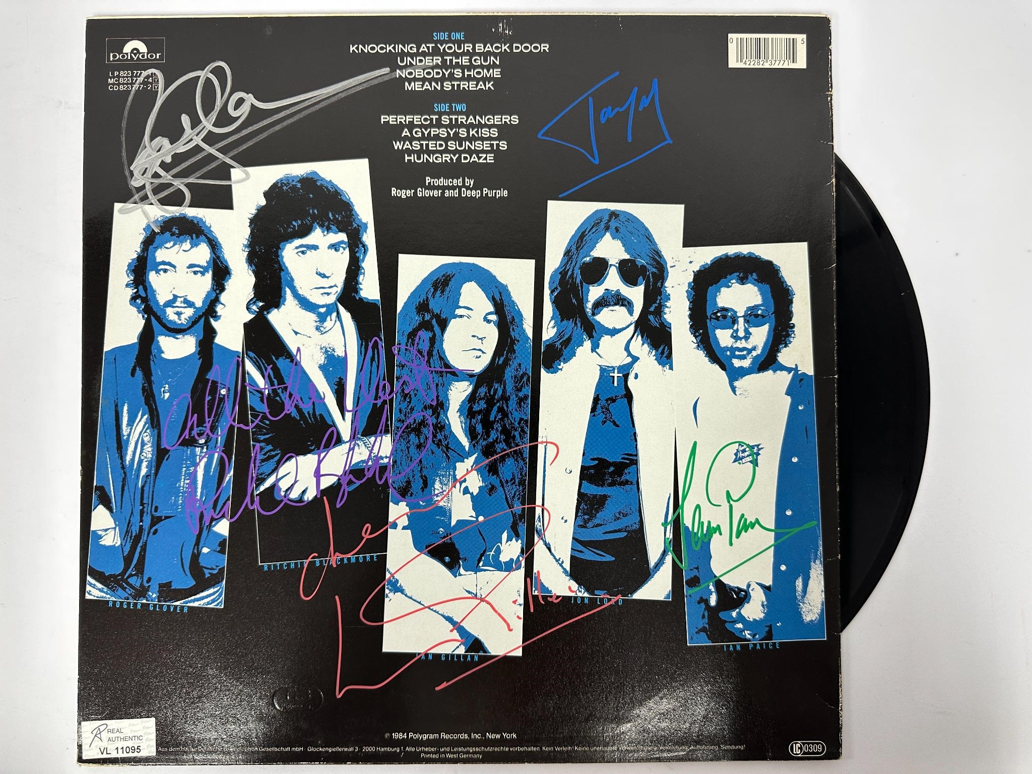 Autograph Signed RARE COA Music Vinyls CDs Posters BE