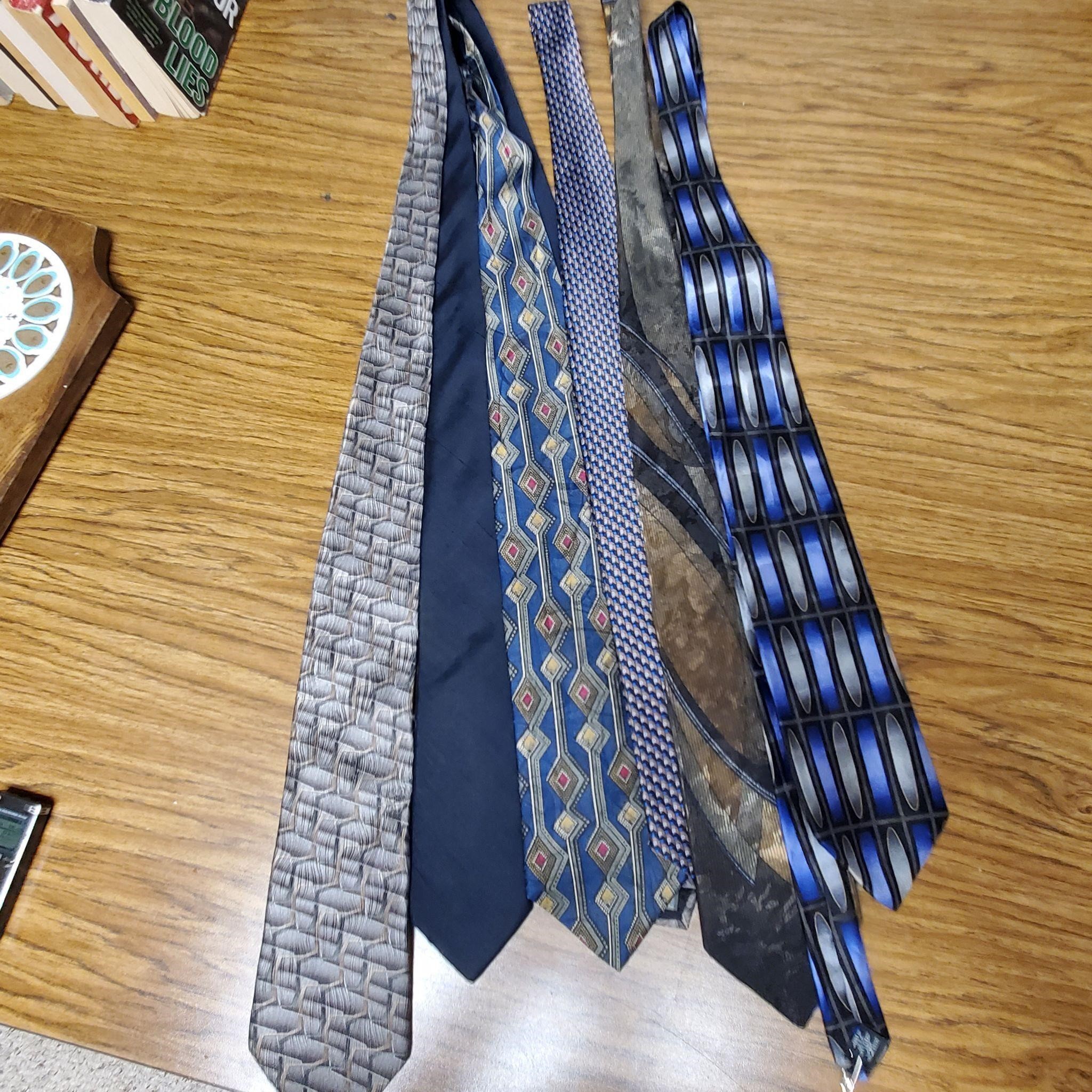 Six Men's Tie Lot