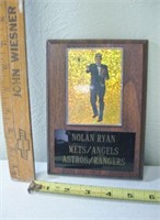 Nolan Ryan Plaque/Card -Mets/Angels/Astros/Rangers