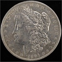 1891-O MORGAN DOLLAR XF/AU