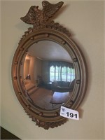 ANTIQUE ROUNDED GLASS MIRROR