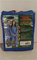 Waterproof Vinyl Rainsuit Sz Small