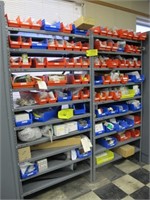 (3) Sections Med Duty Rack w/ Contents Including: