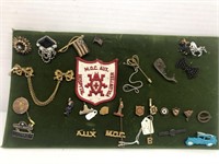 Group of pins and patch