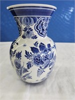 Hand Painted Delfts Blaus Made in Holland Vase