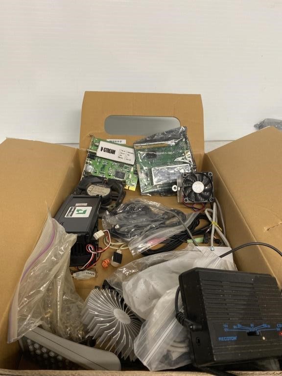 Box of computer parts