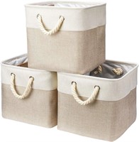 3 Pack Storage Cube Bins Collapsible Sturdy