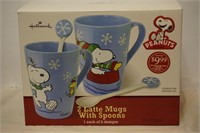 Peanuts Snoopy Latte Mugs Set