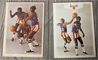 (2) 1971 Harlem Globe Trotter Basketball Cards