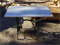 Marble & Sewing Machine Stand