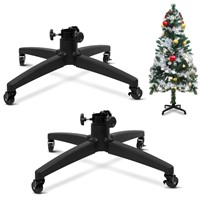 (2 Pcs) Rolling Christmas Tree Stands