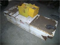 Metal cross-box truck tool box