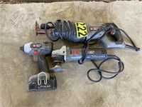 3pc Porter Cable Power Tools