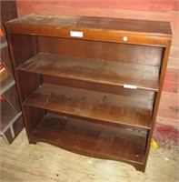 Wood shelf. Measures 39" h x 36" w.