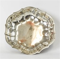 Round Silver Plate Bowl