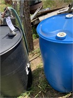 Two Plastic Empty Barrels