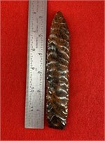 Obsidian Paleo Point     Indian Artifact Arrowhead