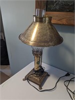 Brass desk lamp mid-century oil repo