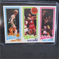 Larry Bird/Magic Johnson 1980/81 Topps rookie