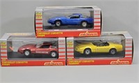 3 Collectible Die Cast Corvettes-Majorette