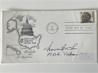 Vietnam Medal of Honor Howard Lee signed cover