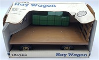 1/16 Scale Ertl Hay Wagon With Bales Of Hay.