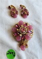 beautiful pin & earrings