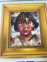 Attributed to Nicolai Fechin Oil Painting Portrait