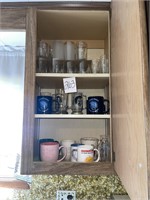 Johnstown mugs & glasses contents of cabinet