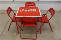 Coca-Cola  Enamel Table & Chairs