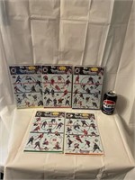 1997 Hockey Stickers set complet 1 a 5