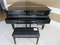 Wurlitzer Baby Grand Player Piano with Stool &
