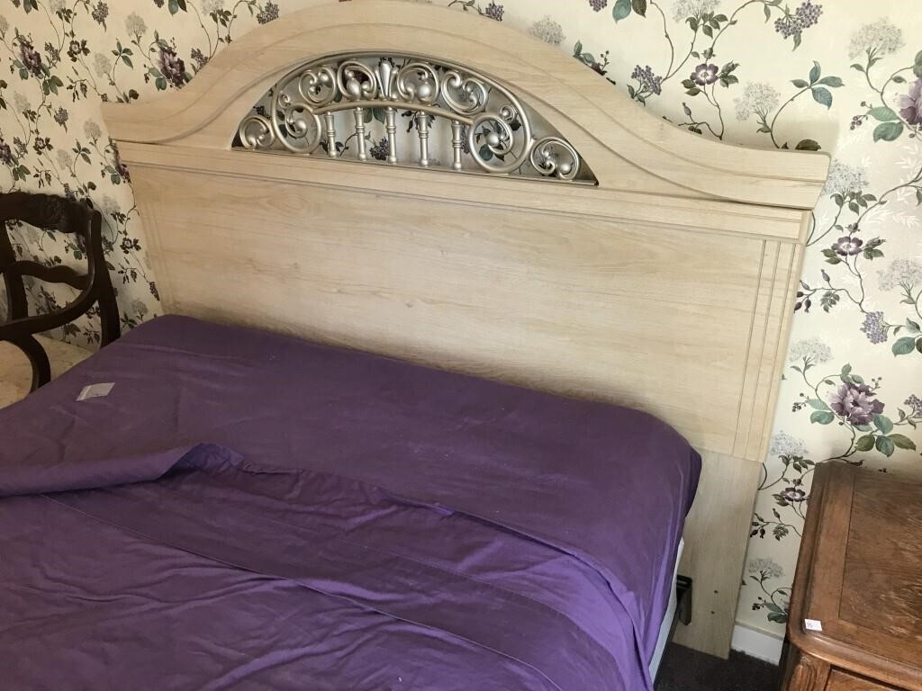 Queen size headboard and matching mirror