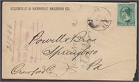 Louisville & Nashville Railroad Corner Card, US St