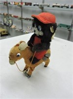 Wind Up Toy Donkey & Rider